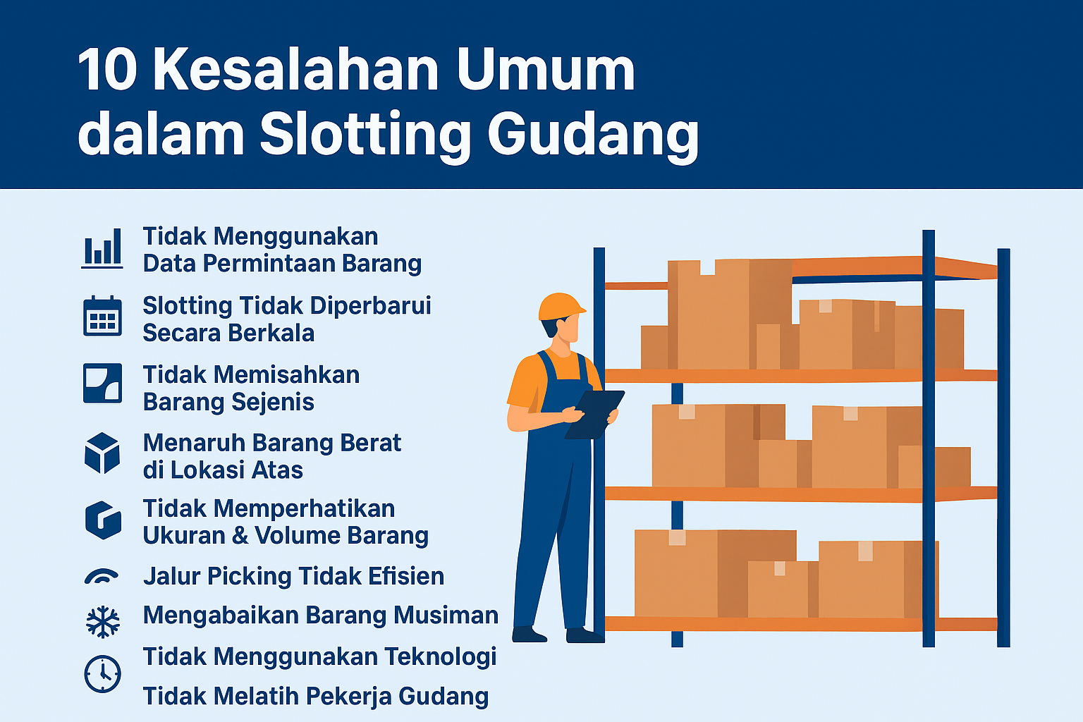 10 Kesalahan Umum dalam Slotting Gudang yang Harus Dihindari