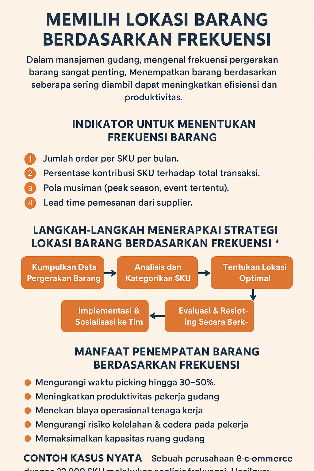 Slotting : Memilih Lokasi Barang Berdasarkan Frekuensi